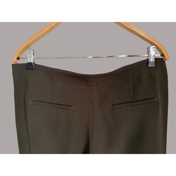 Vince Womens Olive Green Tapered Pants Size 10 Elastic Cuffs & Back Pockets Poly - Picture 6 of 9